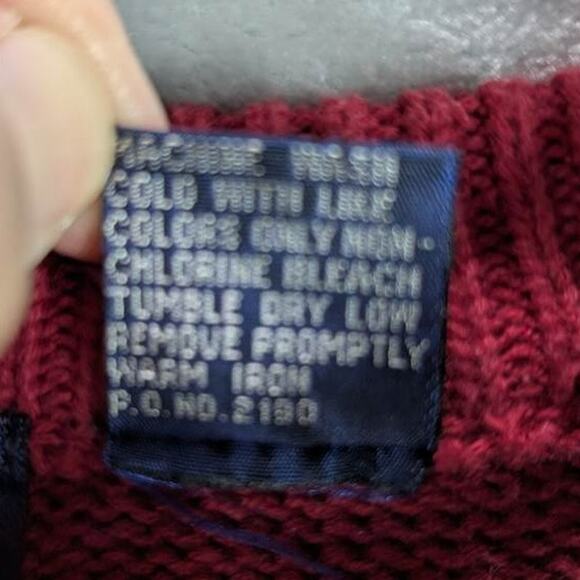 Vintage Payne Stewart Sweater Mens XLT Red Argyle Long Sleeve Pullover Cotton - Picture 11 of 11